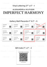 Load image into Gallery viewer, Custom for Margot, 1 Lettering, QR Codes, 12 Labels, 27" x 3", 3" x 3"-Alexandria Hilfiger invite