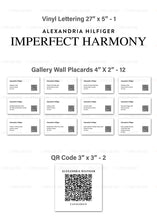 Load image into Gallery viewer, Custom for Margot, 1 Lettering, QR Codes, 12 Labels, 27" x 3", 3" x 3"-Alexandria Hilfiger invite