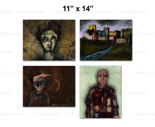 Load image into Gallery viewer, Custom for Nalani, 4 Watercolor Paper Prints, 11x4