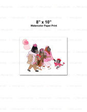Load image into Gallery viewer, Custom for Katie - Watercolor Paper Print, 8" x 10"