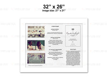 Load image into Gallery viewer, Custom for Hello Lauren, 1 Watercolor Paper Print w/Mat on Foamboard, 32" x 26"(1)