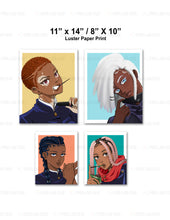 Load image into Gallery viewer, Custom for Shanice, 4 Luster Paper Prints, 8" x 10"(2), 11" x 14"(2)