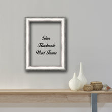 Load image into Gallery viewer, Rustic Silver Wood Frame - H5001