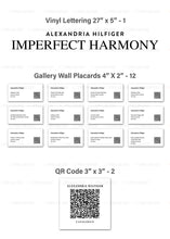 Load image into Gallery viewer, Custom for Margot, 1 Lettering, QR Codes, 12 Labels, 27&quot; x 3&quot;, 3&quot; x 3&quot;-Alexandria Hilfiger invite
