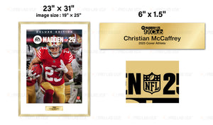 Custom Faith, 1 Luster Paper Printing & Gold Framing w/ 3"Mat, 1 Gold Plaque - Madden25