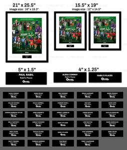 Custom Faith, 30 Luster Paper Printing & 1" Framing w/ Matte & Plaque, 21" x 25.5", 5" x 1.5", 15.5" x 19", 4" x 1.25"-Rabil's Places