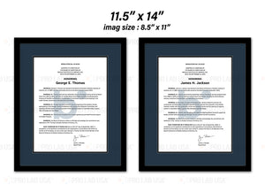 Custom Lauren, 2 Matte Paper Printing & 3/4" Framing, 11.5" x 14"- Jackson & Thomas