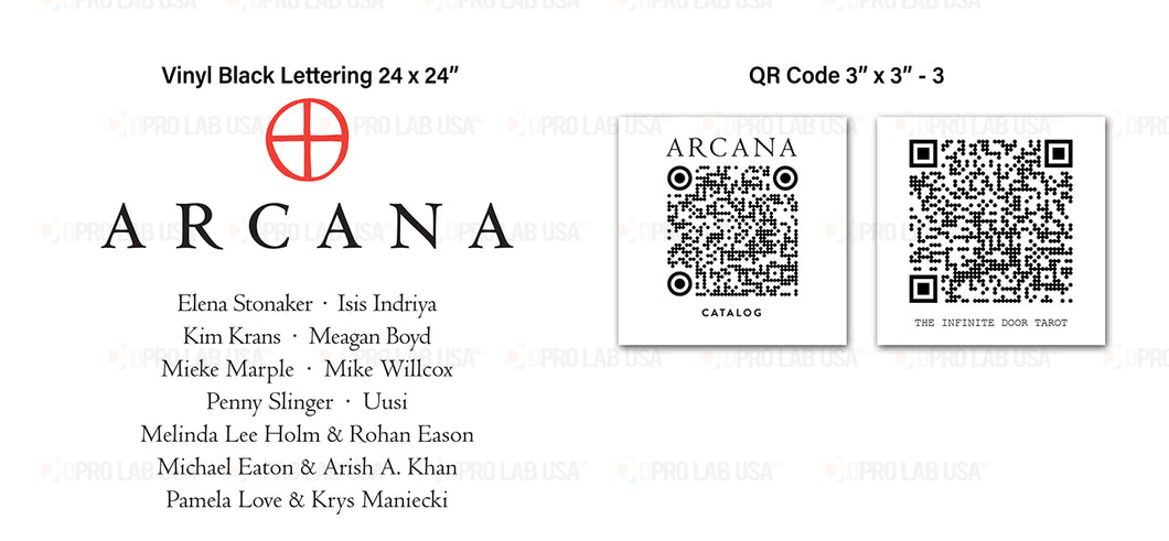 Custom for Margot, 1 Vinyl Cut & QR Code, 24