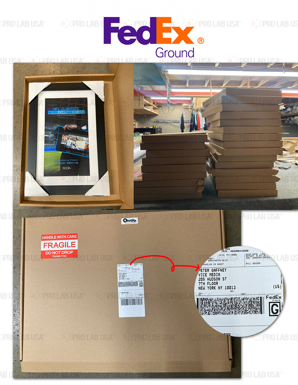 Custom for Faith, 24 FedEx Ground Shipping Labels & Handling - NFL CLASSICS