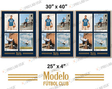 Load image into Gallery viewer, Custom for Riley Ogulnick, 3 Photo(4 Windows) 3/4" Natural Floating Wood Frames w/Vinyl Cut &amp; Plaque , 30" x 40" - 8/26/26 Deposit
