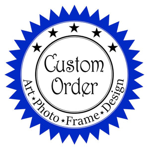 Custom for Victoria, 1-1/4” Black Wood Frames, 55x55, 28x28(Balance)