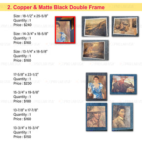 Custom for Bernie #2-Healing Arts, Copper-Black Double Frame