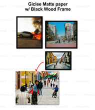 Load image into Gallery viewer, Custom for David, 3 Enhanced Matte Paper Printing w/Black Wood Frame, 16x11, 16x20, 20x17
