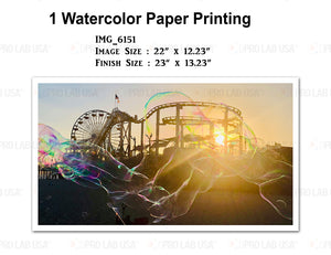 Custom for Scott, 1 Watercolor Paper Printing, 22" x 12.23"
