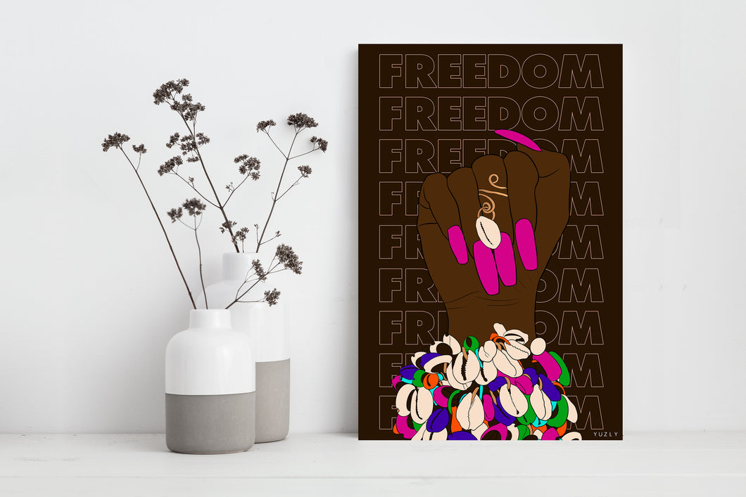 'FREEDOM' Matte Paper or Canvas Printing