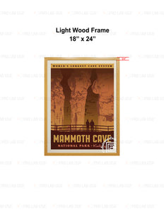 Custom for Sean - Light Wood Frame, 18" x 24"