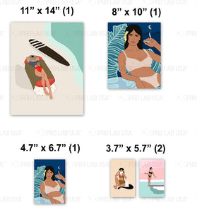 Custom for Nicole, 5 Matte Paper Prints, 3.7x5.7(2), 4.7x6.7(1), 8x10(1), 11x14(1)