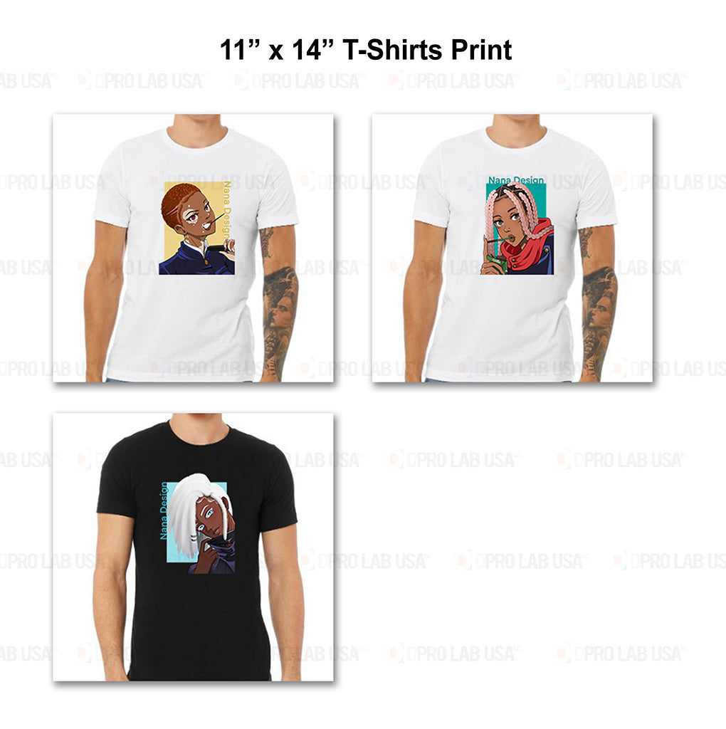Custom for Shanice, 2 White Shirts & 1 Black Shirts Print