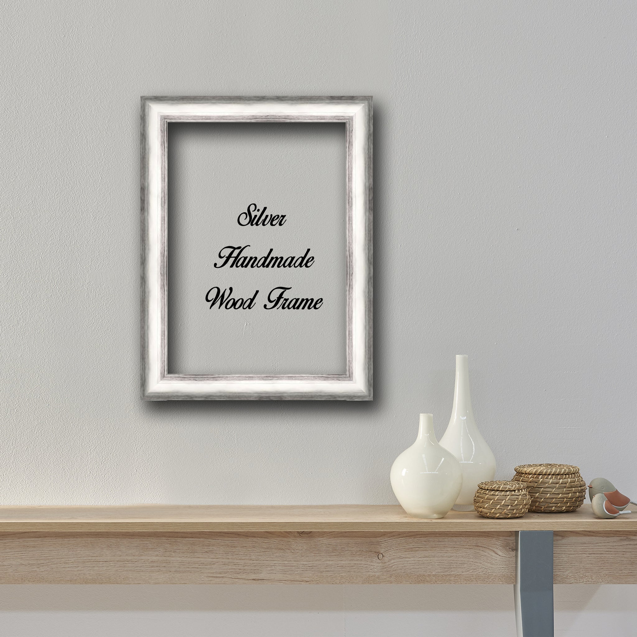 Rustic Silver Wood Frame - H5001 – DPRO LAB USA